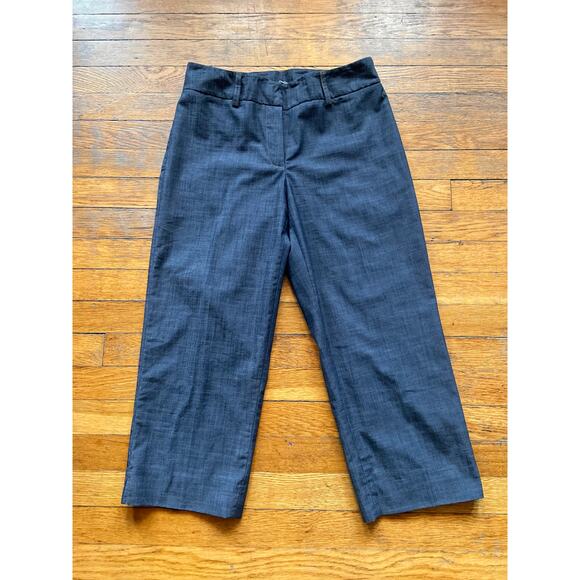 RAFAELLA Gray Lightweight Crop Pants sz 6 - Picture 1 of 12